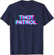 Thot Patrol Funny Meme Anaglyph Style T-Shirt - T-Shirt | Navy