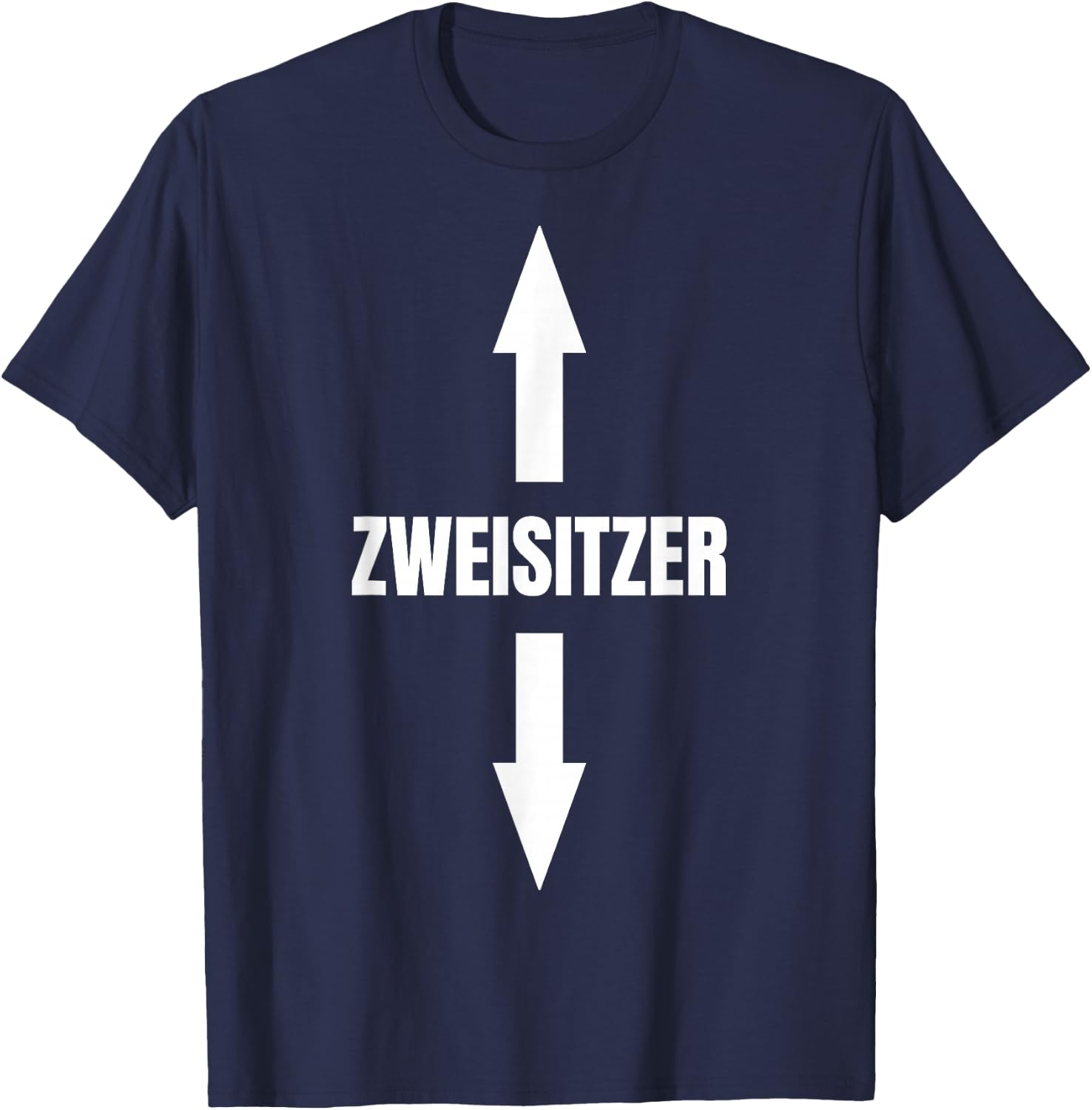 Zweisitzer Zwei-Sitzer Two-Seater Twoseater , black T-Shirt - T-Shirt | Navy