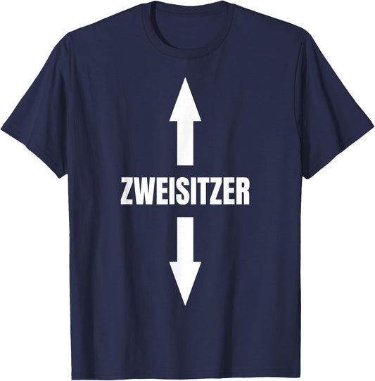 Zweisitzer Zwei-Sitzer Two-Seater Twoseater , black T-Shirt - T-Shirt | Navy