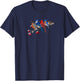 Bluebird Robin Cardinal Blue Jay Wren Christmas Bird Birder T-Shirt - T-Shirt | Navy