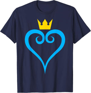 Disney Kingdom Hearts Heart Symbol T-Shirt - T-Shirt | Navy