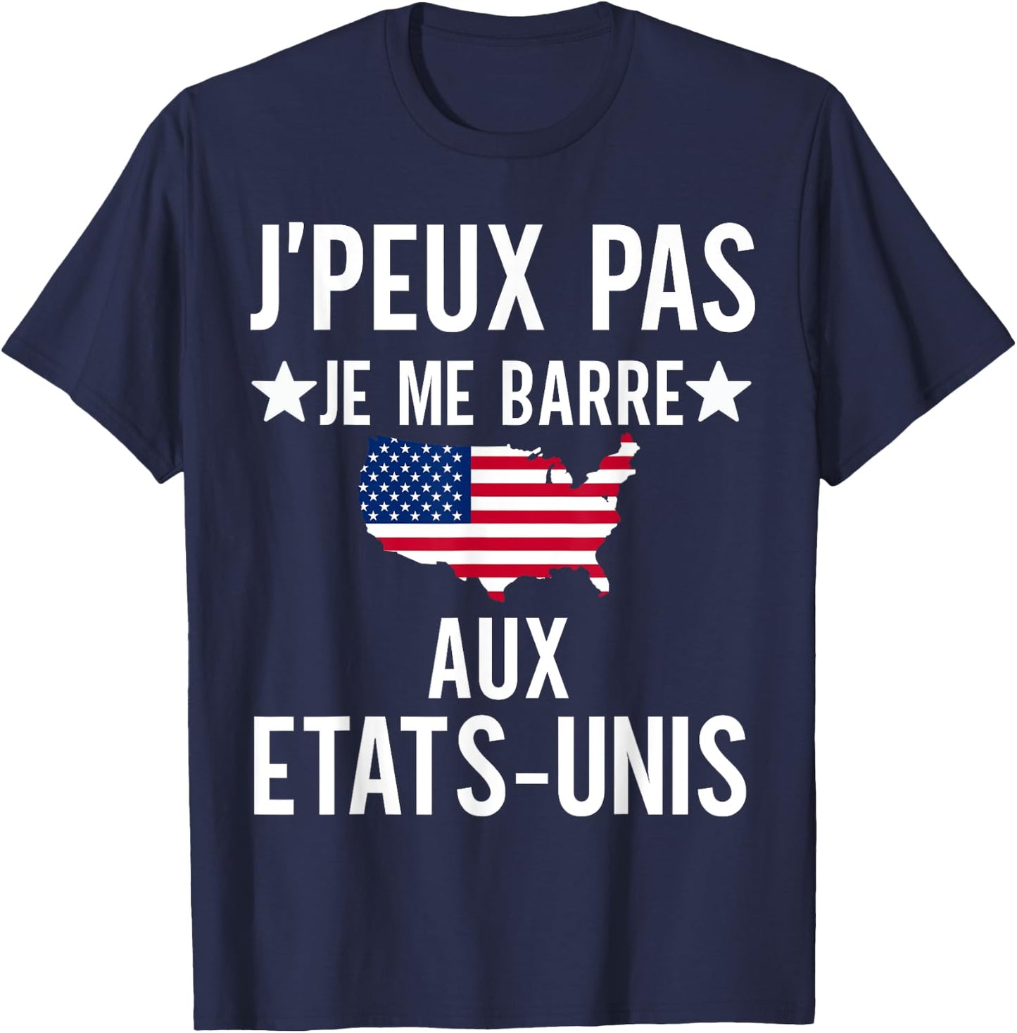 United States gift travel USA humor man woman America , Black, S T-Shirt - T-Shirt | Navy