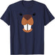 Beaver Face Halloween Costume Matching Kids Toddler Baby 5T T-Shirt - T-Shirt | Navy