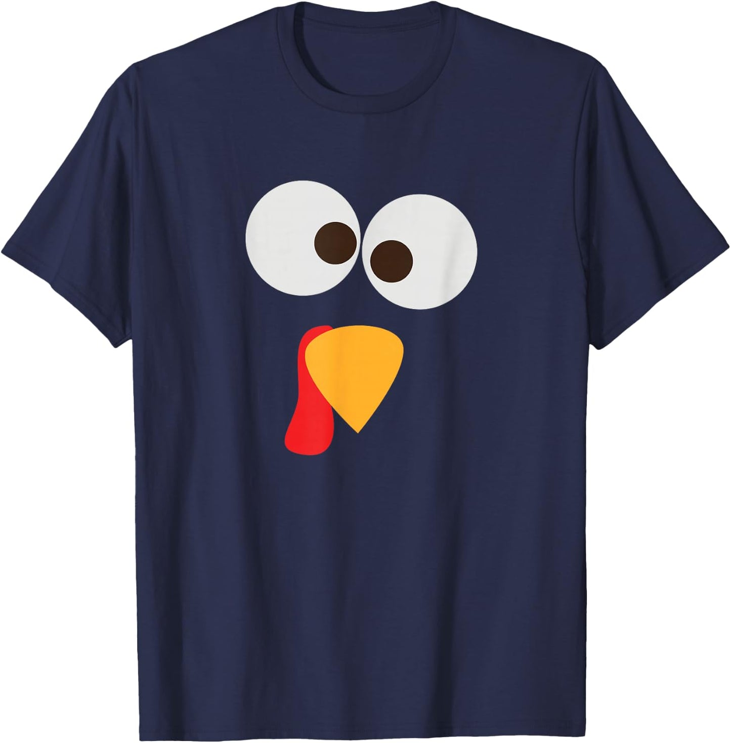 Thanksgiving Matching Family Pajama Turkey Face T-Shirt - T-Shirt | Navy