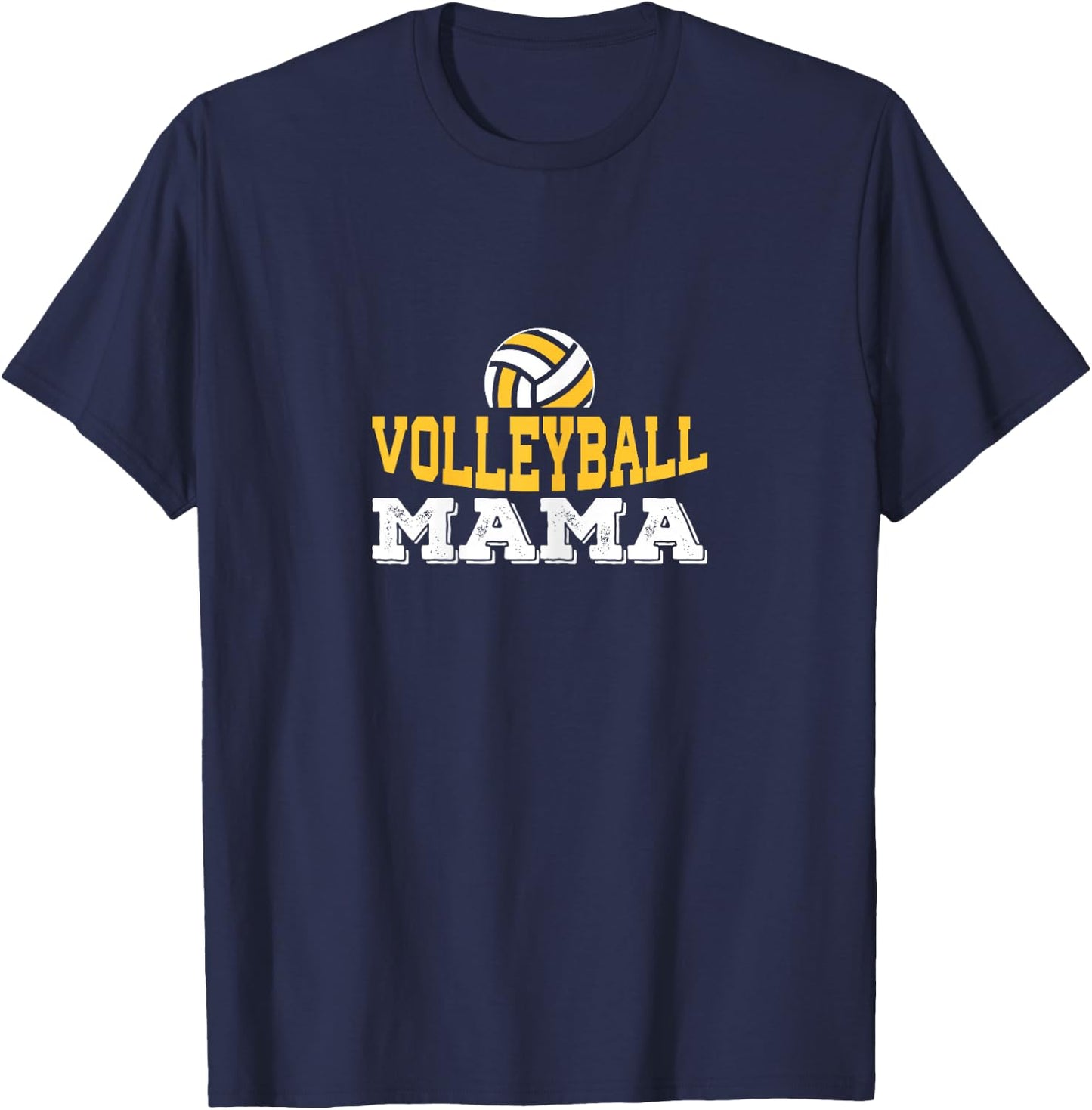 Volleyball Mama - Mom Graphic T-Shirt - T-Shirt | Navy