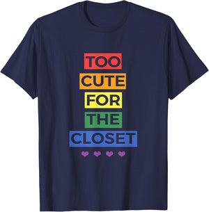 Too Cute For The Closet T-Shirt - T-Shirt | Navy
