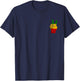 Rasta Reggae Peace Jamaican Hippie Pride Rastafari Roots T-Shirt - T-Shirt | Navy
