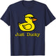 Just Ducky Cool Rubber Yellow Duck Childish Graphic Design T-Shirt - T-Shirt | Navy