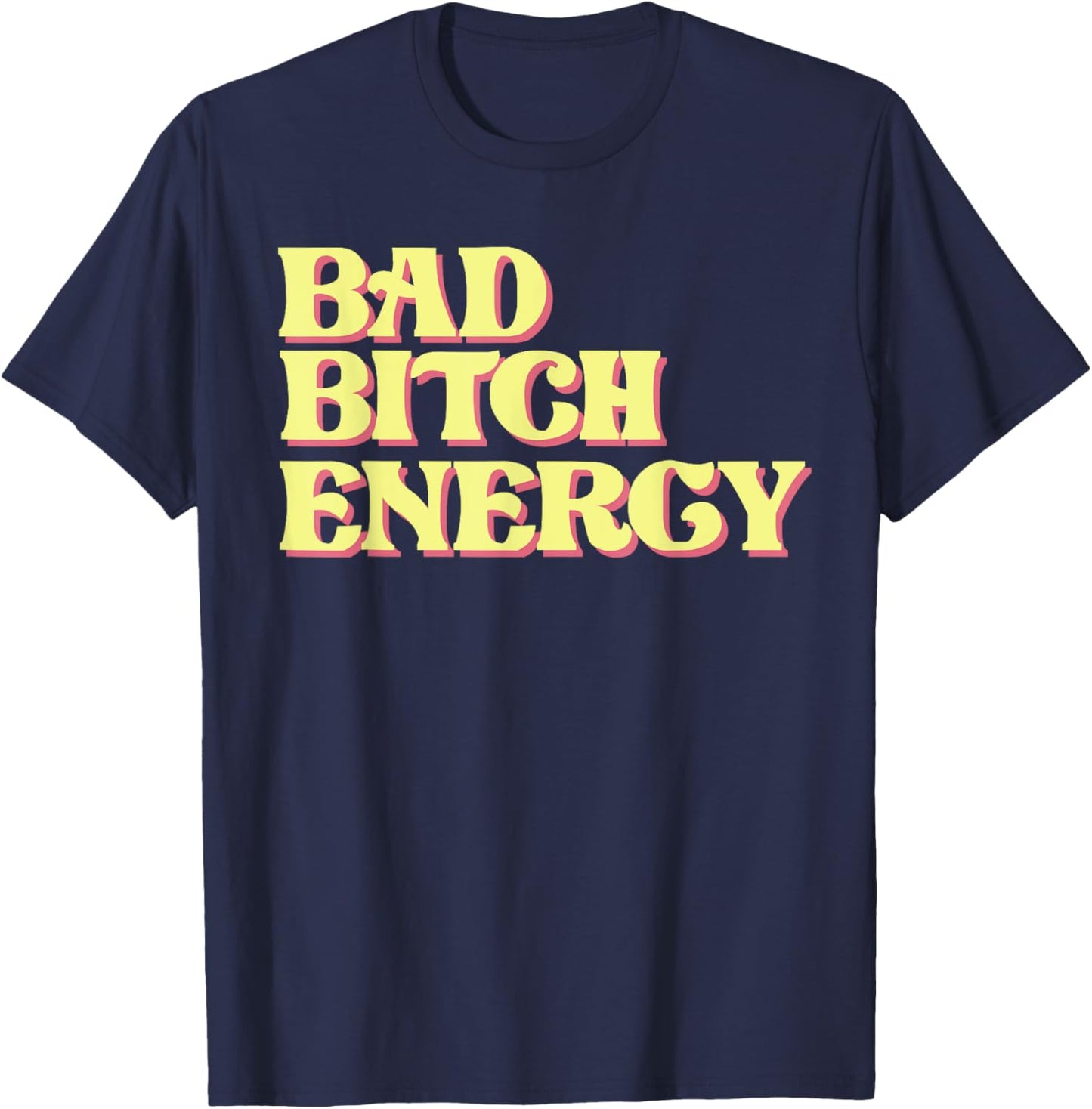 Bad Energy , Black, S T-Shirt - T-Shirt | Navy