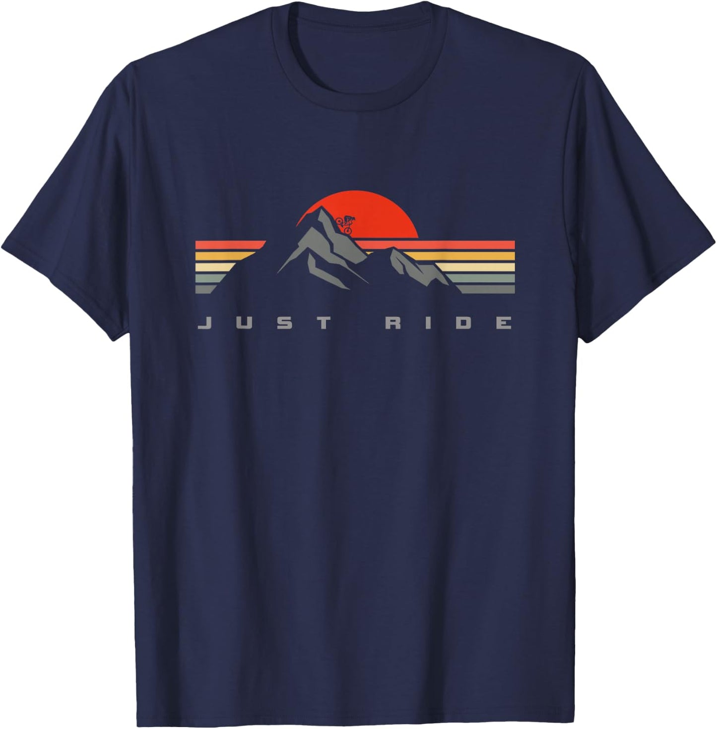 MTB Mountain Bike Apparel - MTB Mountain Bike T-Shirt - T-Shirt | Navy