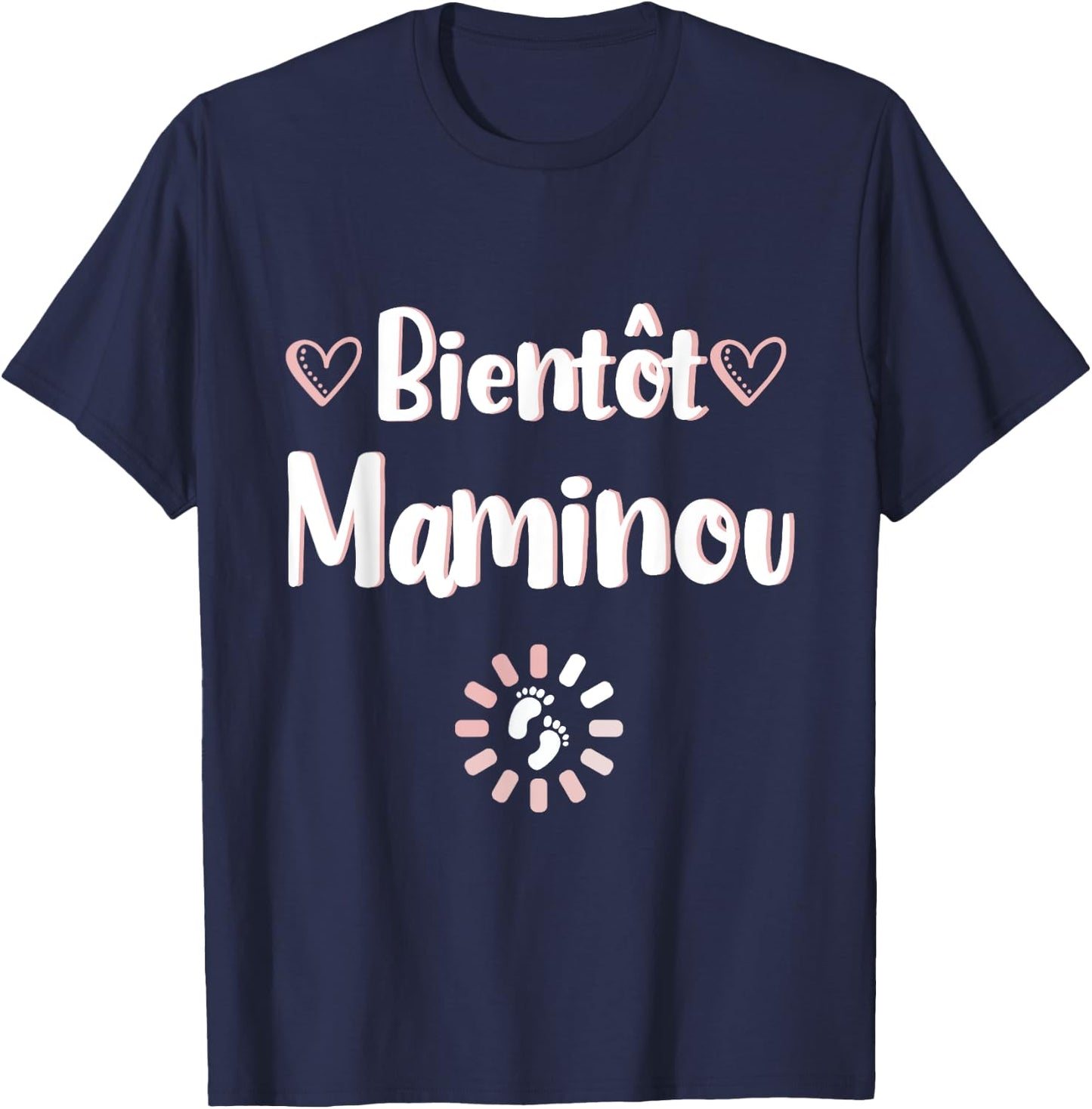 Announcement pregnancy granny soon maminou original T-Shirt - T-Shirt | Navy
