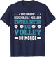 The Best Volleyball Coach Funny Volleyball Coach T-Shirt - T-Shirt | Navy