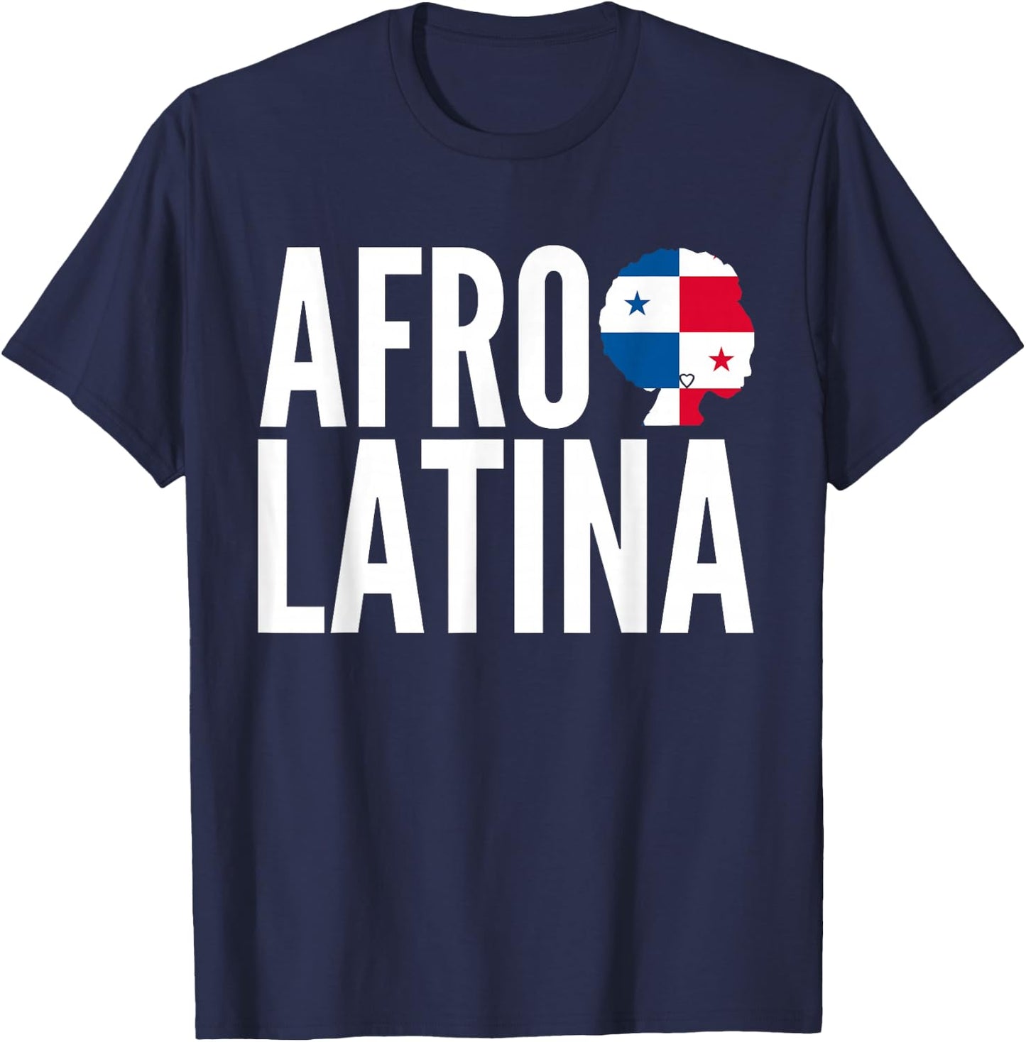 Caribbean Afro-Latina Panama Flag Panamanian Creole Pride T-Shirt - T-Shirt | Navy