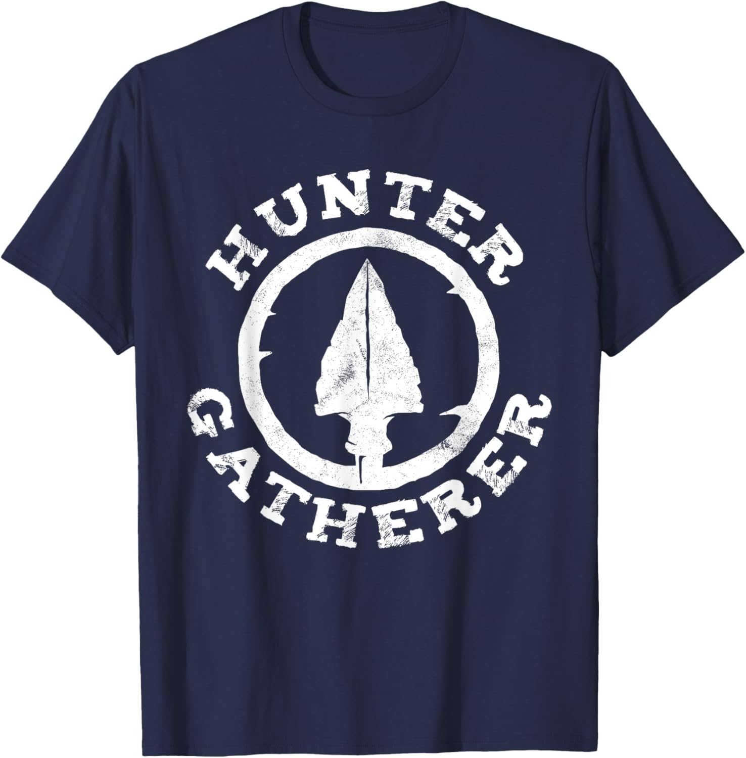 Hunter Gatherer s Vintage Arrowhead s Artifact Excavation T-Shirt - T-Shirt | Navy