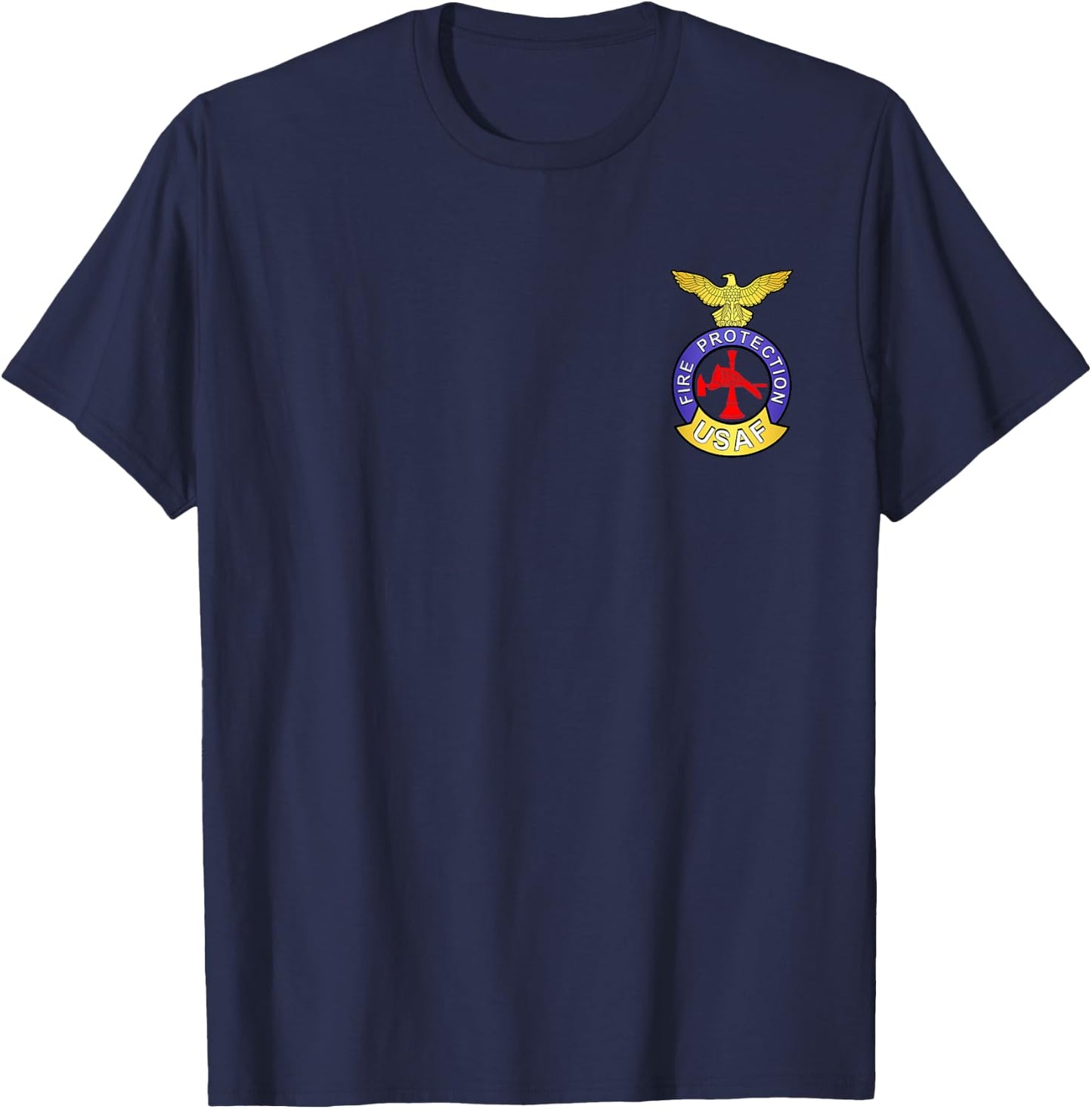 US AIR Force USAF FIRE Protection Rescue Hazmat T-Shirt - T-Shirt | Navy