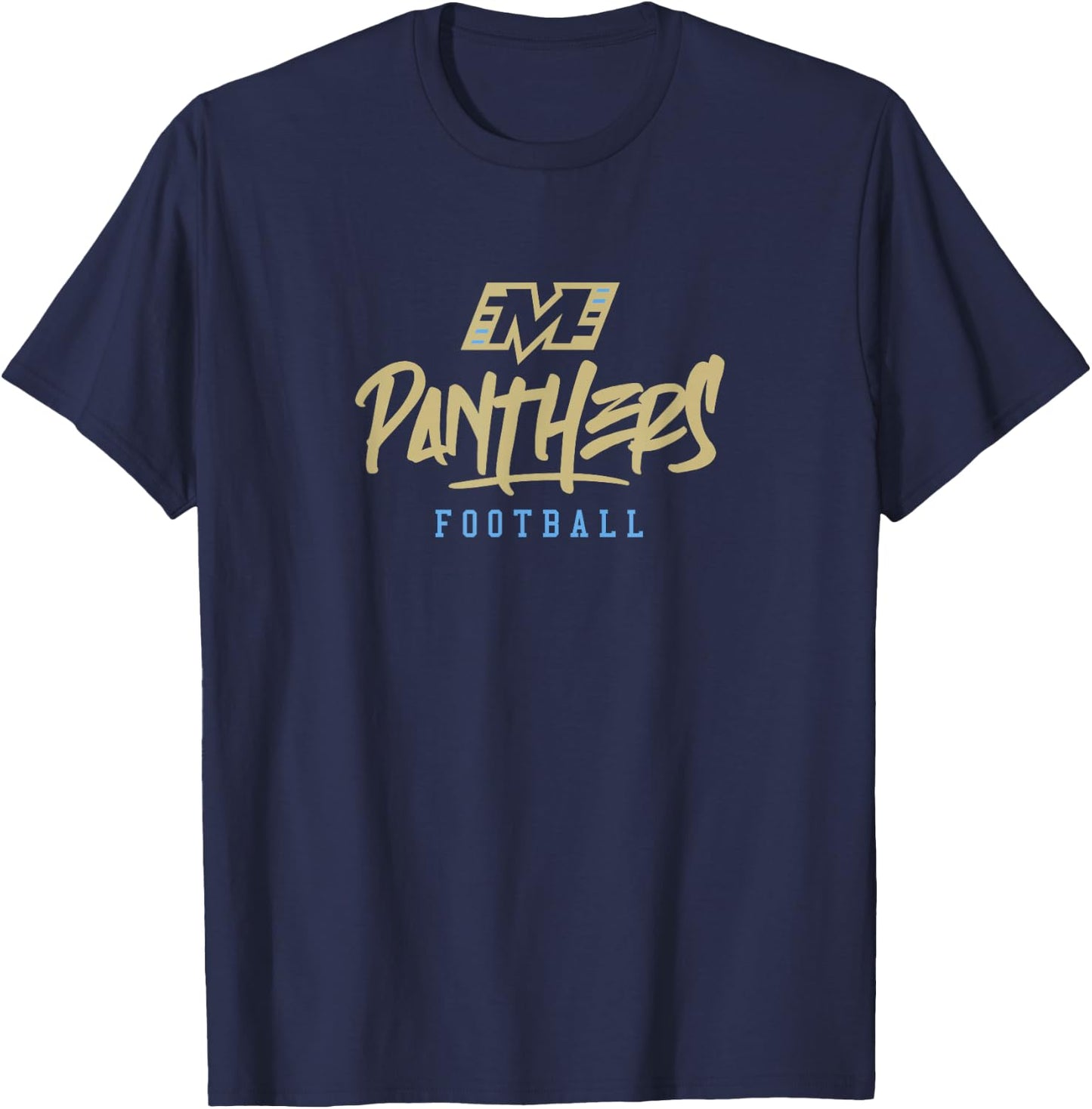 Michigan Panthers: Stylized Text T-Shirt - T-Shirt | Navy