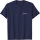 Mountain Chain Vintage Design Climbing Hiking Skiing T-Shirt - T-Shirt | Navy