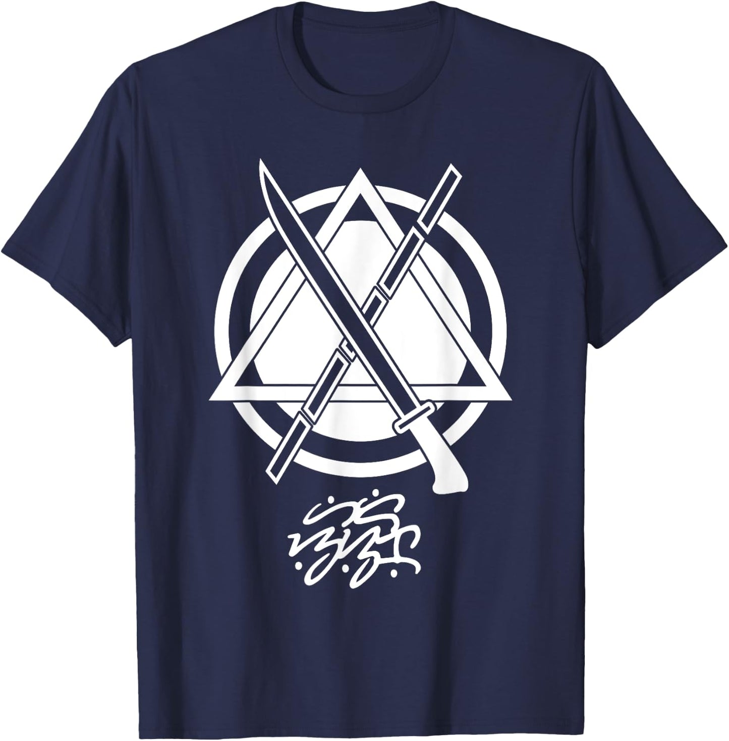 Kali Arnis Eskrima Shirt- Filipino Baybayin Never Yield T-Shirt - T-Shirt | Navy