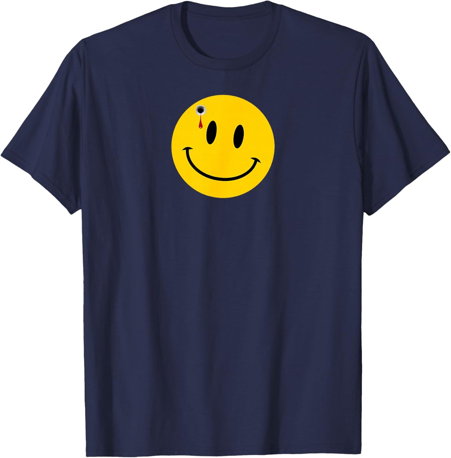 Bullet Hole Comedian’s Badge T-Shirt - T-Shirt | Navy
