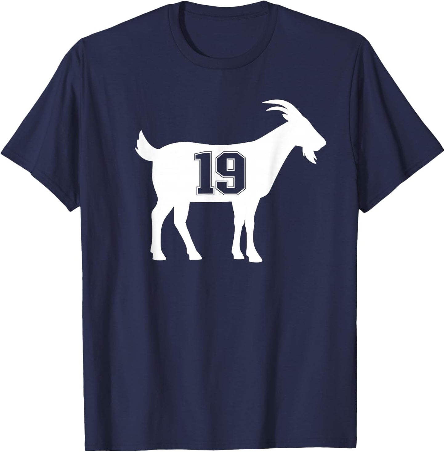 Goat 19 G.O.A.T. Number Nineteen Goat T-Shirt - T-Shirt | Navy