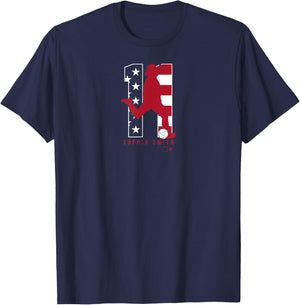 Sophia Smith 11: USWNT Players Association - USA Soccer T-Shirt - T-Shirt | Navy