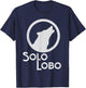 Lone Wolf Solo Lobo Individual Nonconformist T-Shirt - T-Shirt | Navy
