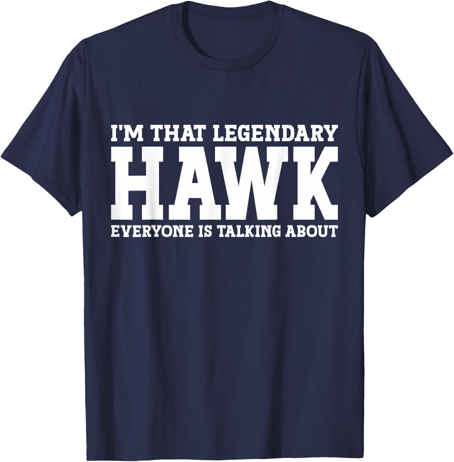 Hawk Surname Funny Team Family Last Name Hawk T-Shirt - T-Shirt | Navy