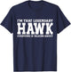 Hawk Surname Funny Team Family Last Name Hawk T-Shirt - T-Shirt | Navy