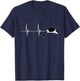 Orca Whale Ocean Animal Heartbeat EKG Pulse T-Shirt - T-Shirt | Navy