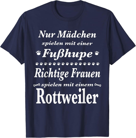 Rottweiler - Rottweiler - Rottweiler Shirt - Foot Horn , black T-Shirt - T-Shirt | Navy