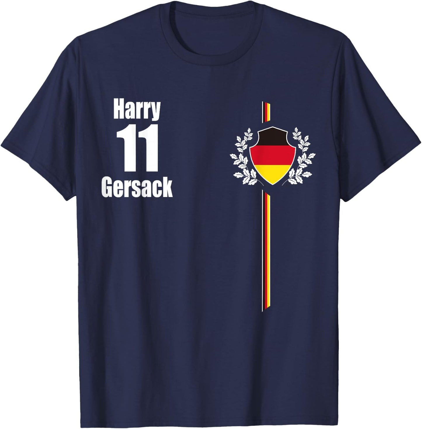 Junggesellenabschied Deutschland Harry Gersack Trikot Party T-Shirt - T-Shirt | Navy
