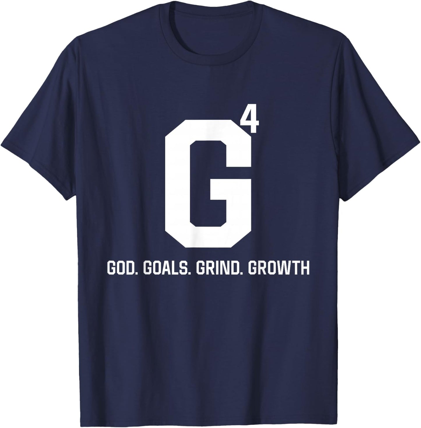 G4 God Goals Grind Growth T-Shirt - T-Shirt | Navy