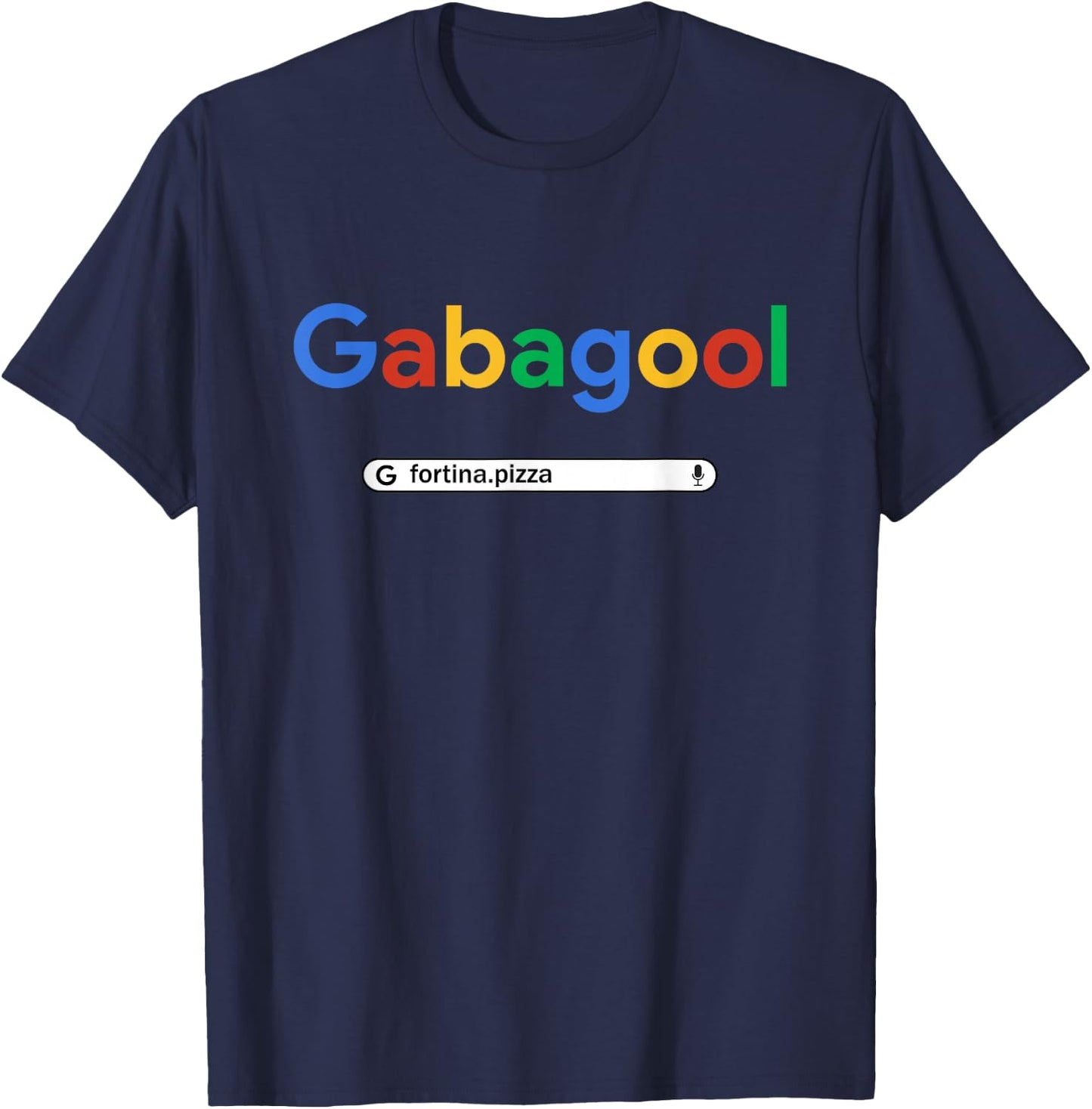 Gabagool Goole Fortina Pizza T-Shirt - T-Shirt | Navy