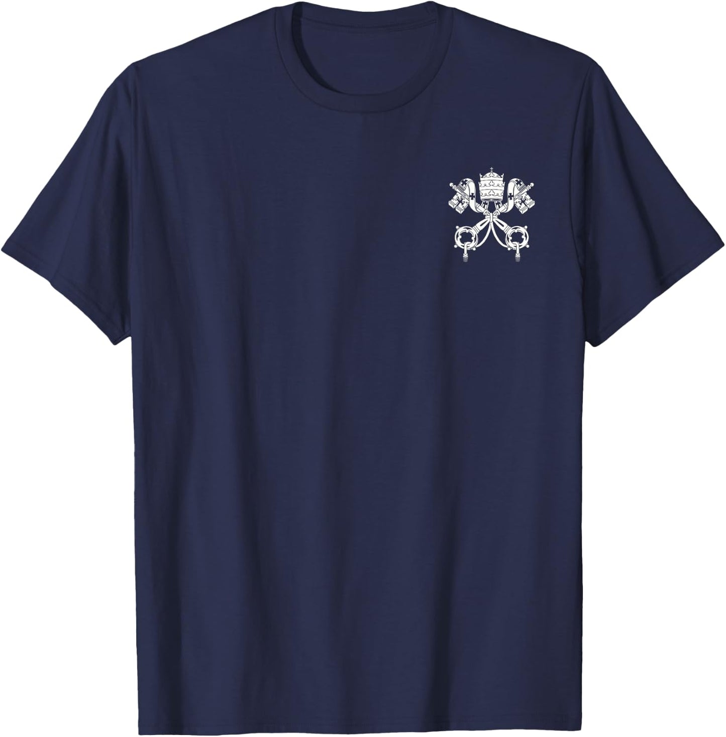 Vatican City State Cross Keys Symbol Holy See T-Shirt - T-Shirt | Navy