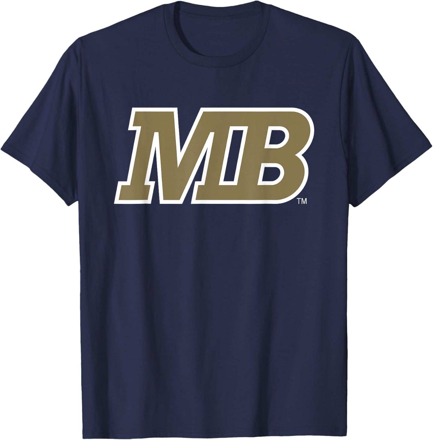 Cal State Monterey Bay Block MB Logo T-Shirt - T-Shirt | Navy