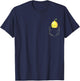 Zitronentasche Lustige Zitrone in der Tasche T-Shirt - T-Shirt | Navy