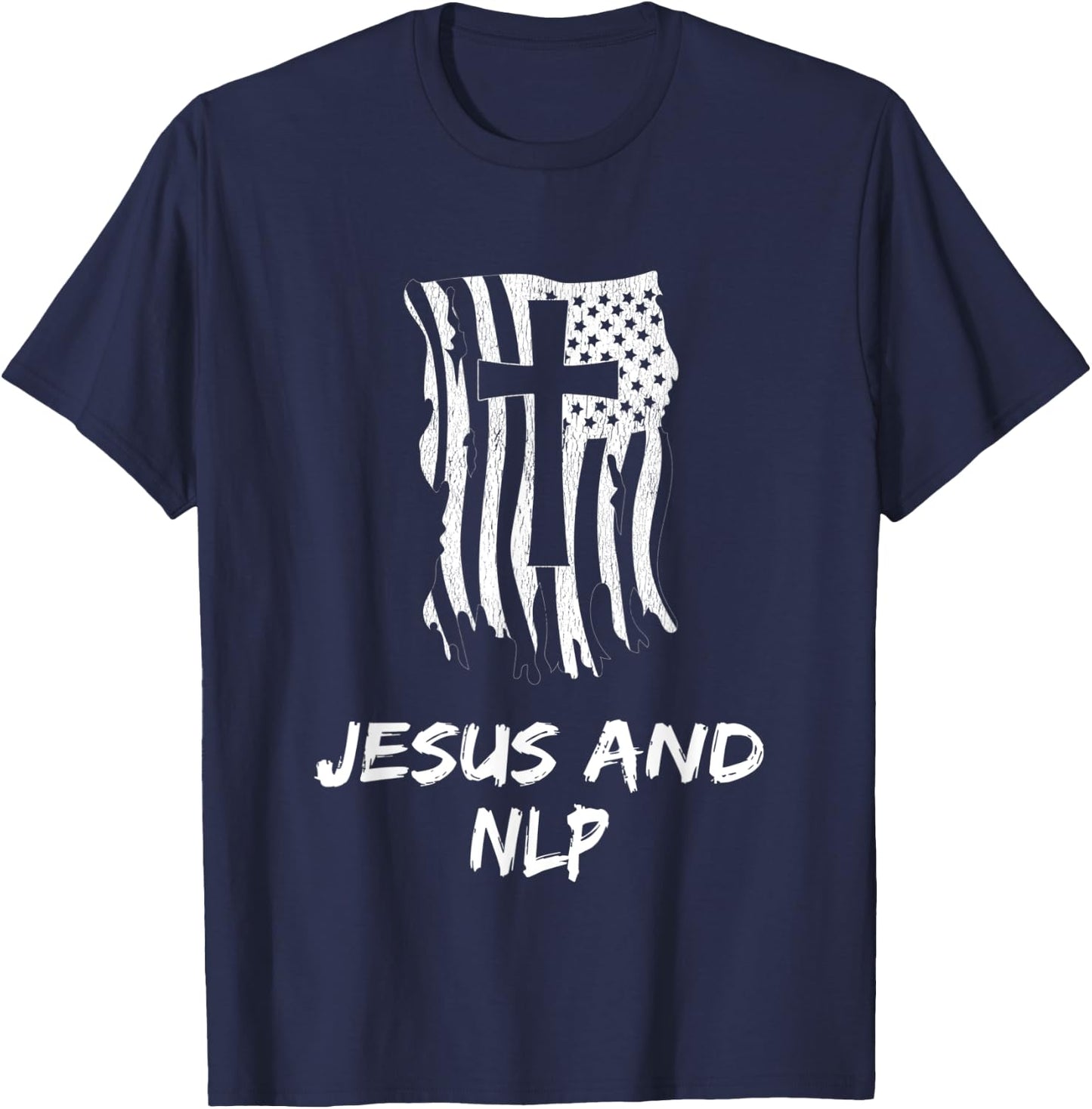 Jesus And NLP. Christian NLP Therapist T-Shirt - T-Shirt | Navy