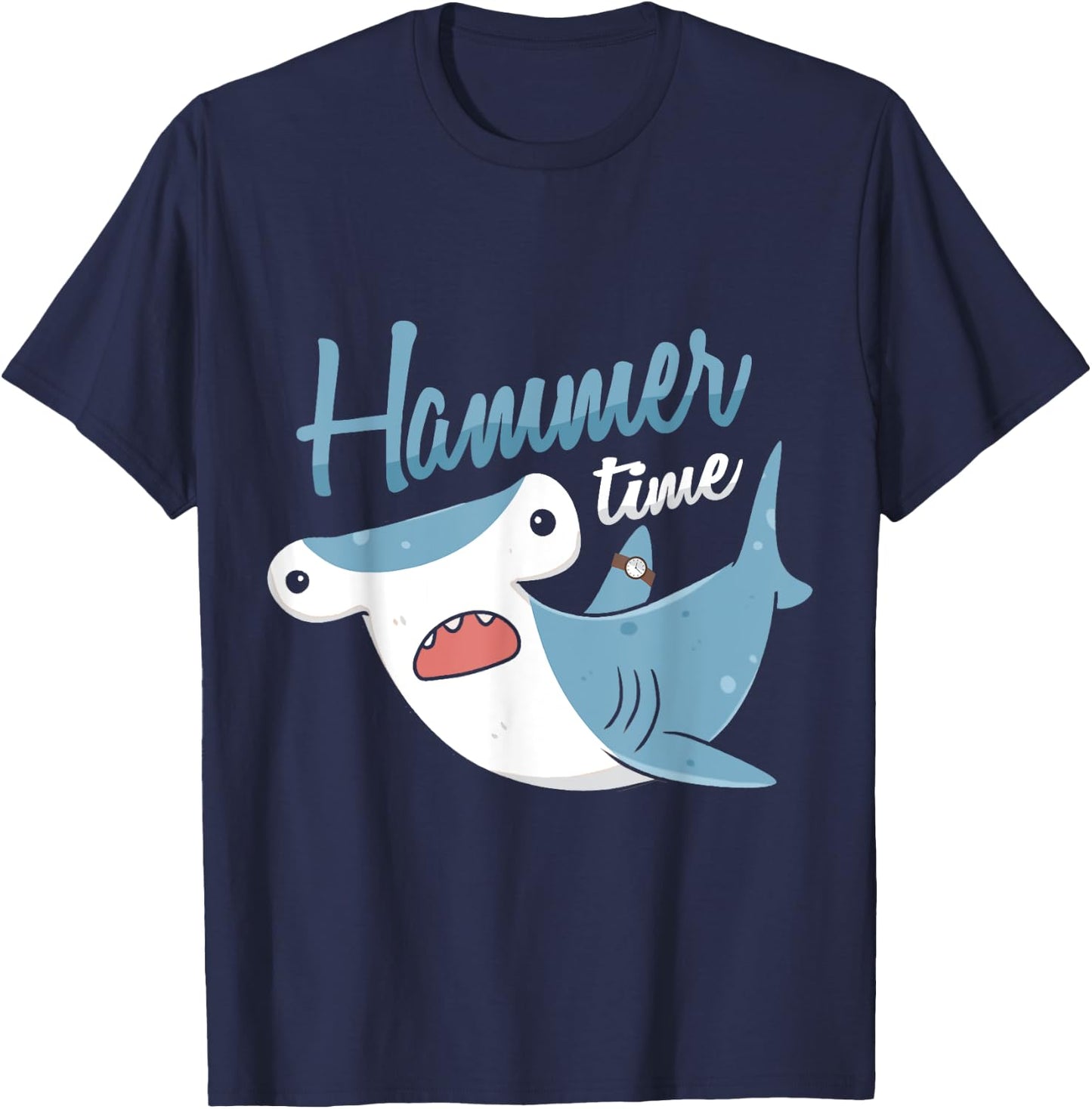 Hammer Time Hammerhead Shark Marine Biologist T-Shirt - T-Shirt | Navy