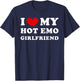 I Love My Hot Emo Girlfriend, Heiße Emo-Freundin T-Shirt - T-Shirt | Navy