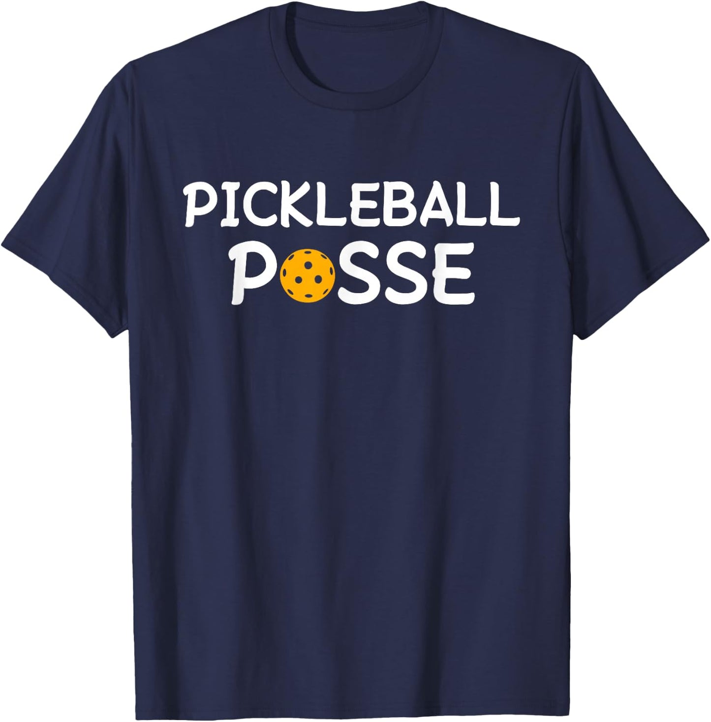 Pickleball Posse Funny Pickleball T-Shirt - T-Shirt | Navy