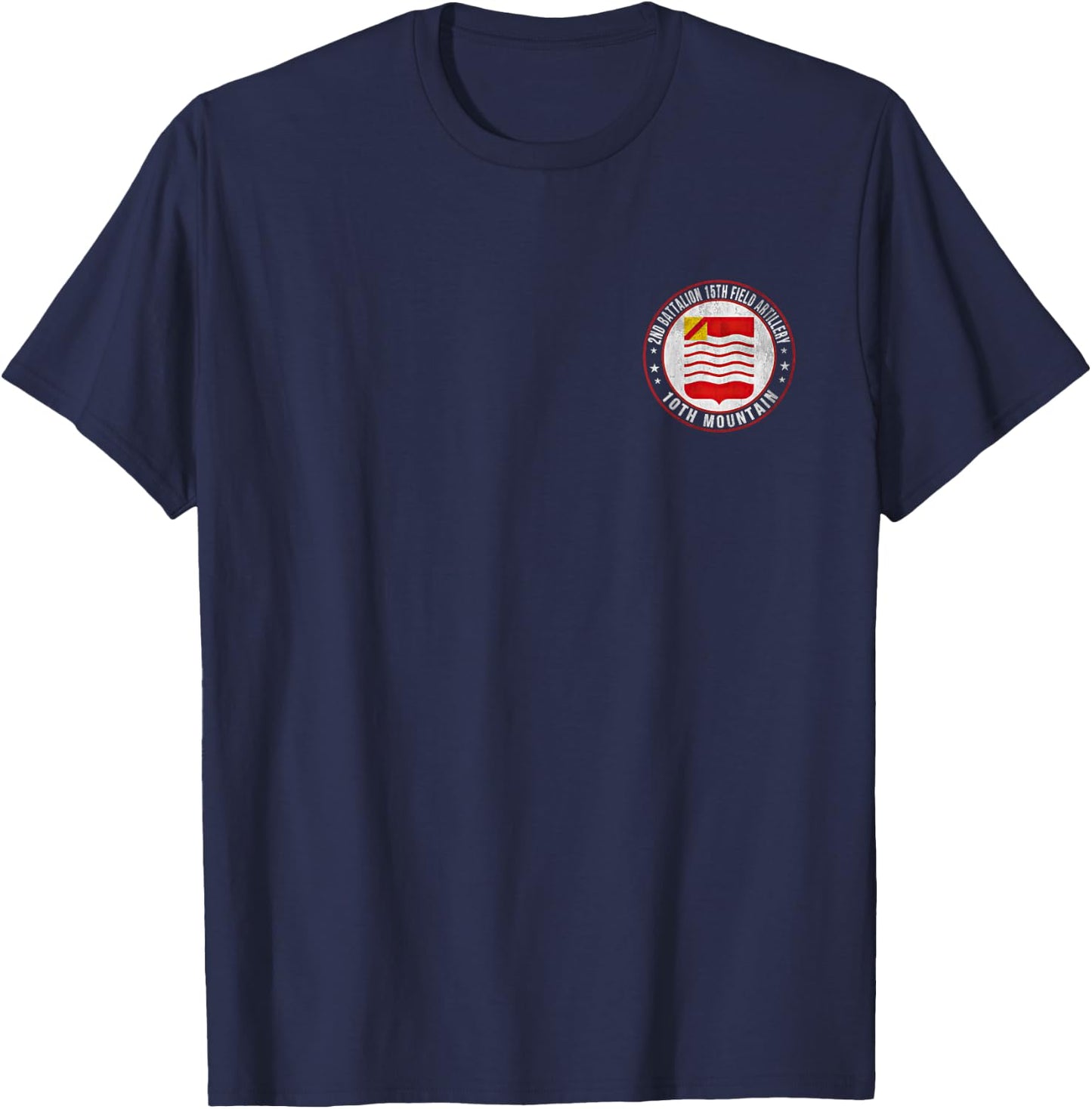 2nd Battalion 15th Field Artillery 10th Mountain Division T-Shirt - T-Shirt | Navy