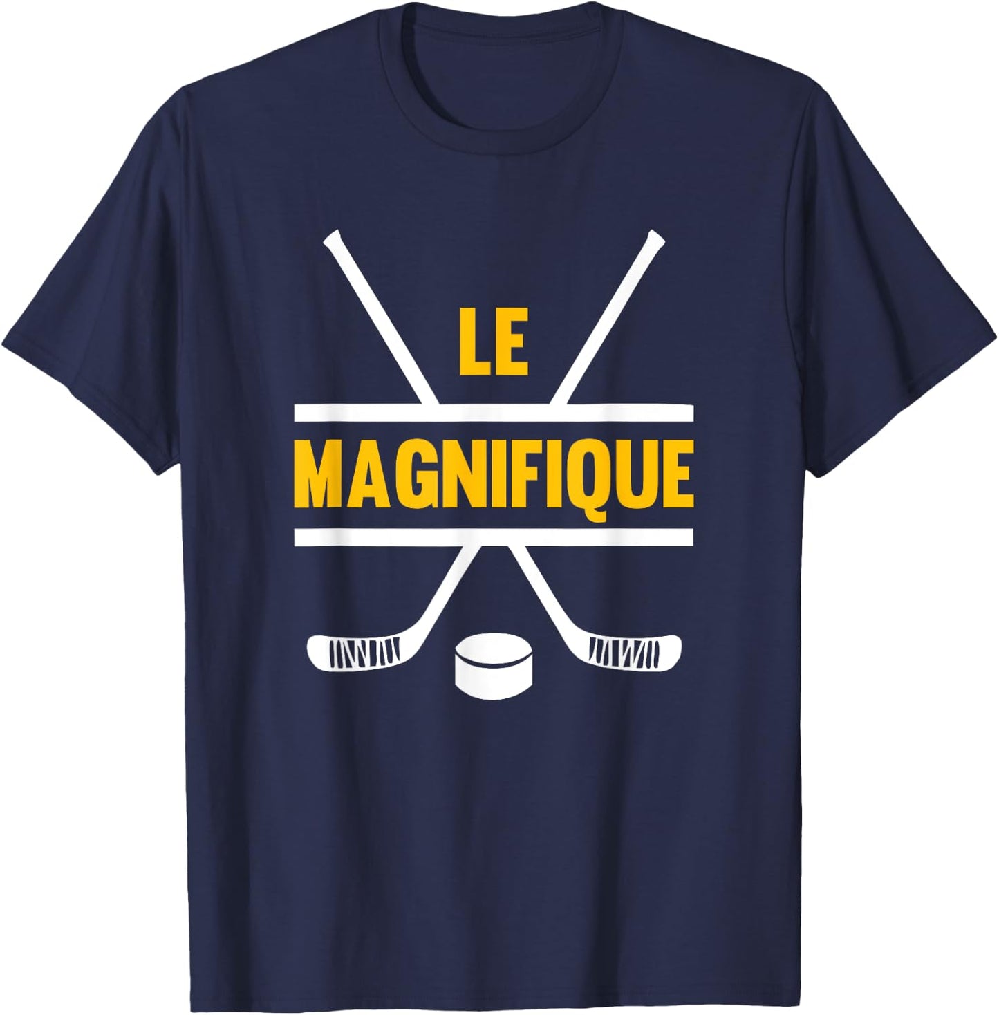 Pittsburgh Hockey Le Magnifique 412 Love Steel City T-Shirt - T-Shirt | Navy