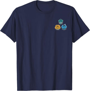 Star Wars Rebels Character Faces Small Pocket Badges T-Shirt - T-Shirt | Navy
