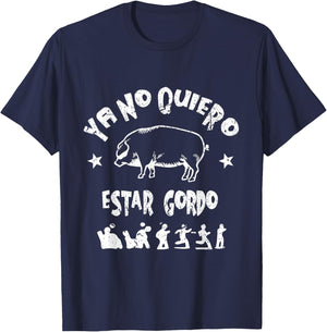 Vintage Ya No Quiero Estar Gordo T-Shirt - T-Shirt | Navy