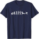 Evolution Ergometer Fitness Rowing Machine T-Shirt - T-Shirt | Navy