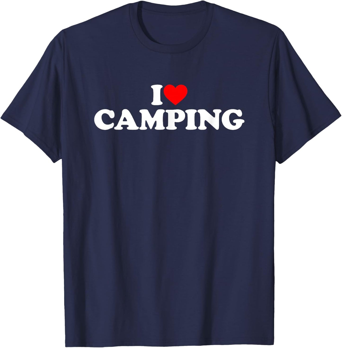I Love Camping T-Shirt - T-Shirt | Navy