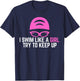 I Swim Like A Girl Funny Women Ladies Swimmer Swimming T-Shirt - T-Shirt | Navy