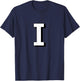 Alphabet - Lettre I T-Shirt - T-Shirt | Navy