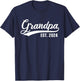 Grandpa 2024 Retro Grandpa Est 2024 T-Shirt - T-Shirt | Navy