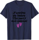 I Stop Drinking for 9 Months Pregnant Statement Woman , white, Female X-Small T-Shirt - T-Shirt | Navy